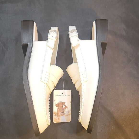 BRAND NEW SINCERITY JULE ROMANCE SLINGBACK SLIDES SANDAL - Picture 13 of 15